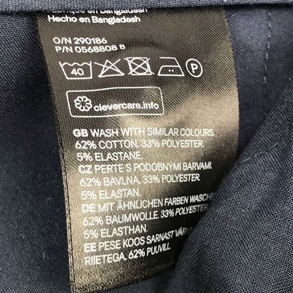 H&M Women’s Navy Pants Size 4 - Picture 3 of 4